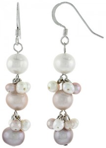 Pearl Earrings with sterling silver