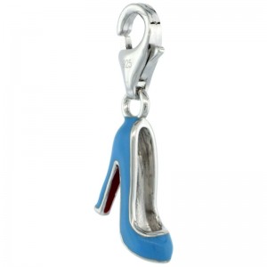 Silver Stileto Shoe Charm