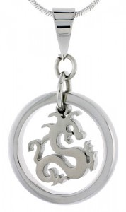 Stainless Steel Dragon Pendant