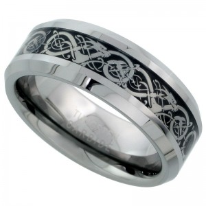 Tungsten Dragon Ring