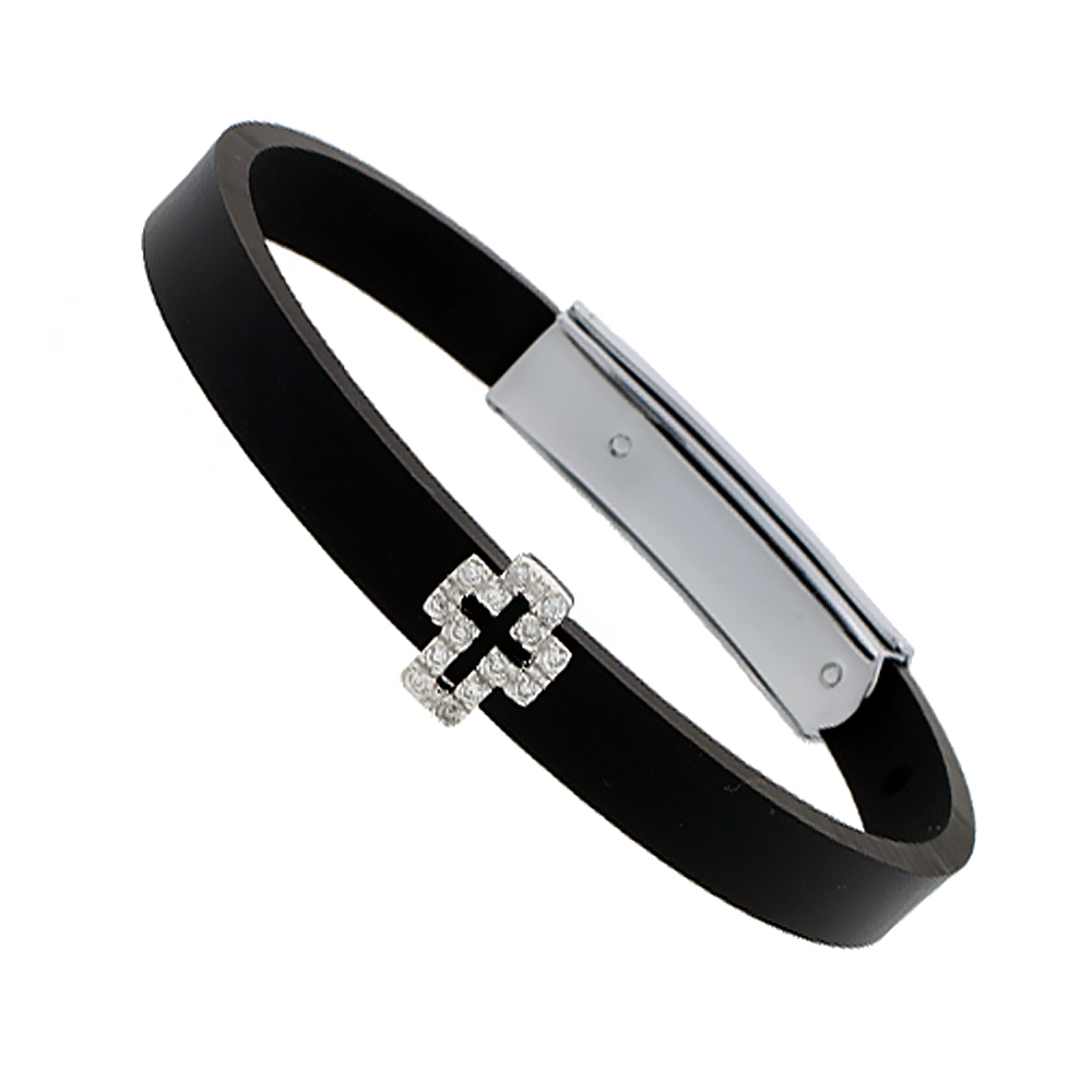 Sterling Silver CROSS with CZ