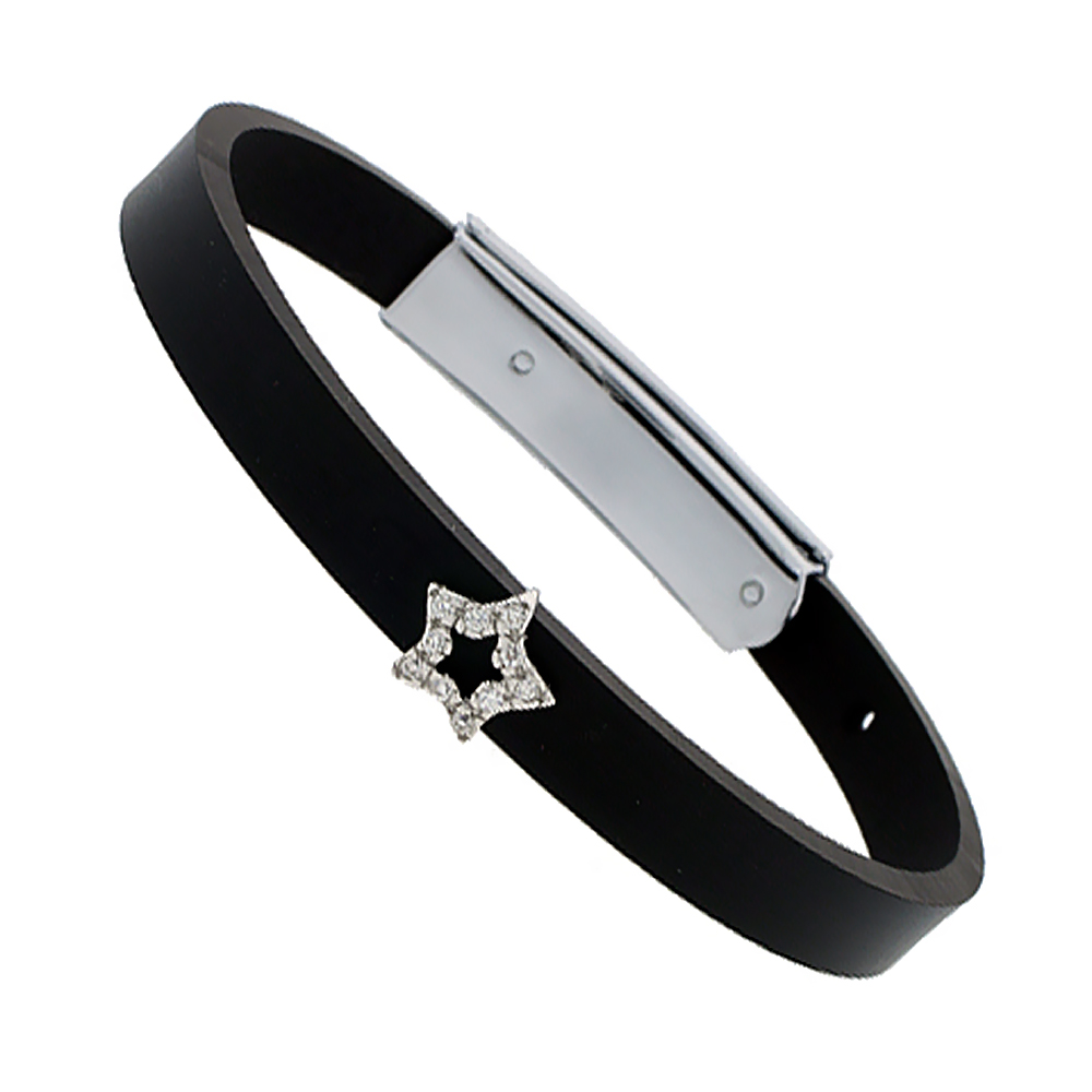 Sterling Silver STAR with CZ