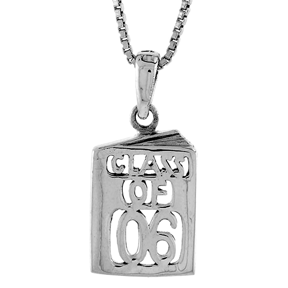 Sterling Silver Class of 2006 Pendant 5/8 inch
