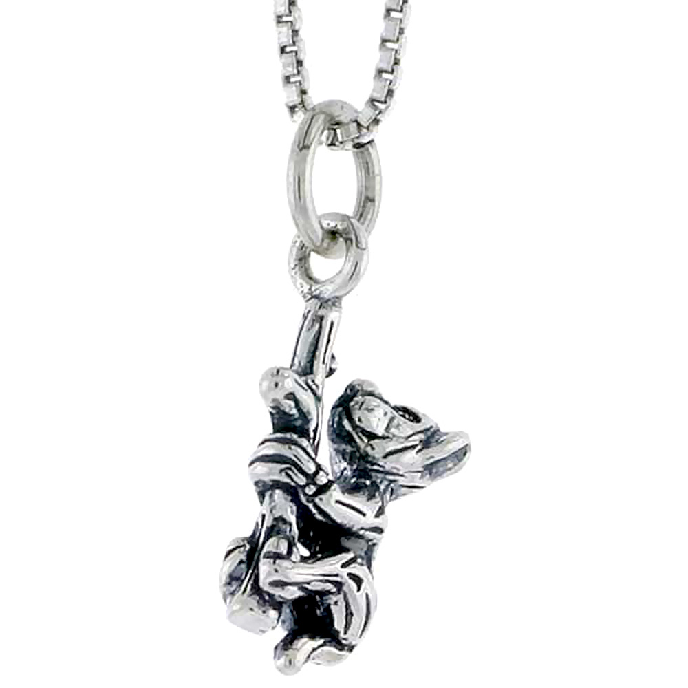 Sterling Silver Tarsier Charm 1/2 inch tall