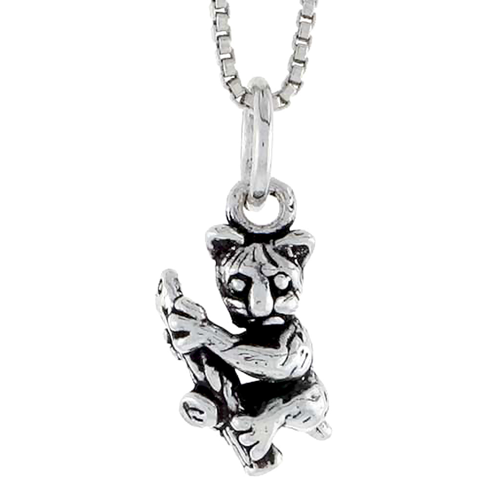 Sterling Silver Tarsier Charm 1/2 inch tall