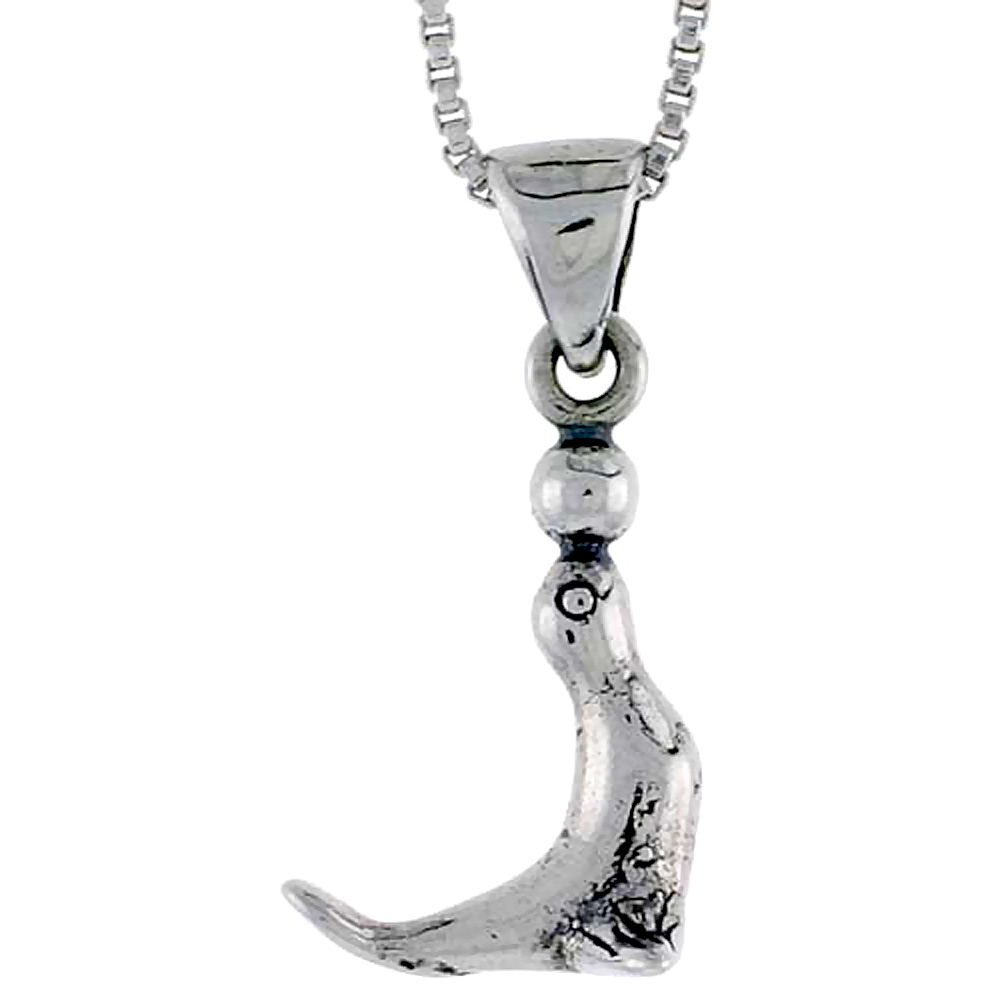Sterling Silver Seal Charm 5/8 inch tall