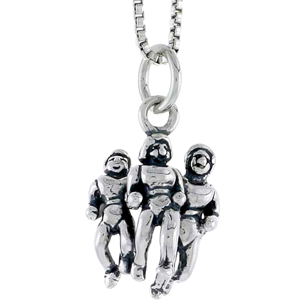 Sterling Silver Runners Charm 5/8 inch tall