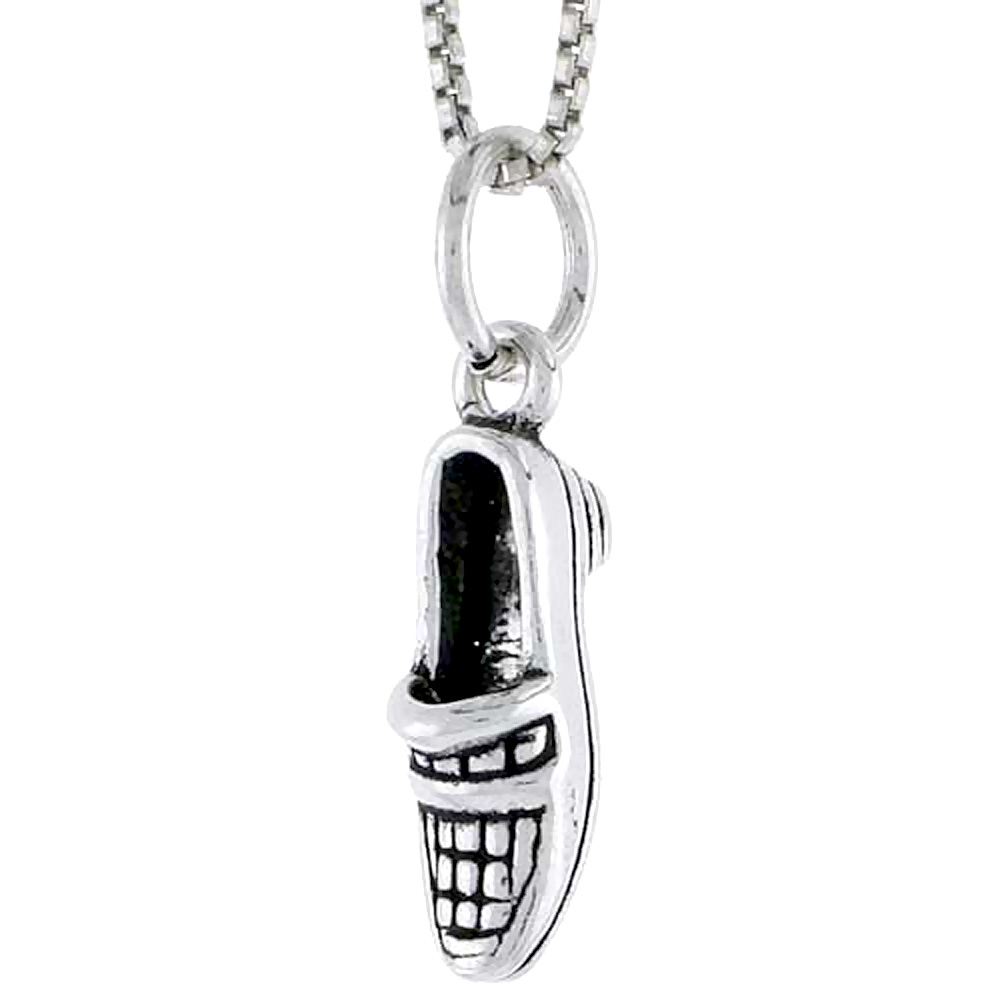 Sterling Silver Shoe Charm 5/8 inch tall
