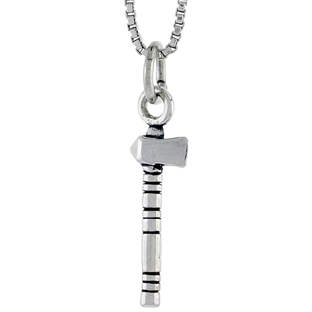 Sterling Silver Tomahawk Charm 3/4 inch tall