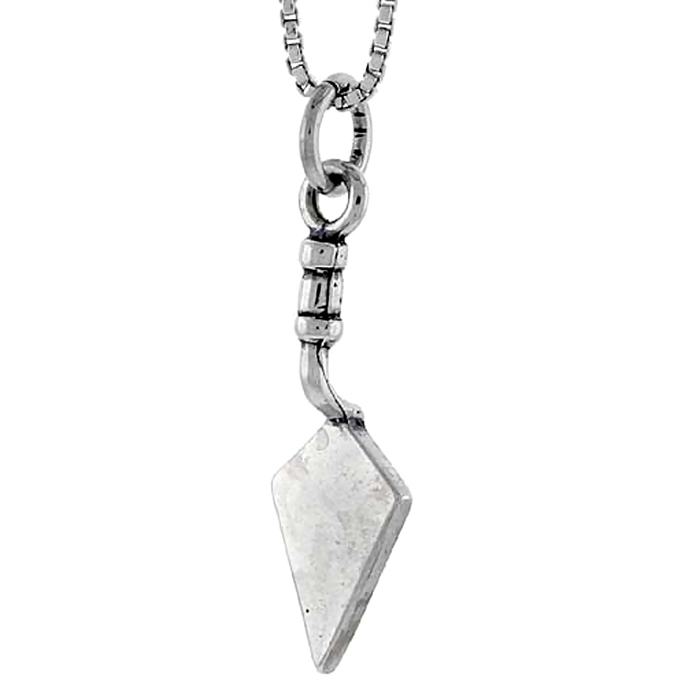 Sterling Silver Trowel Charm 1 inch tall