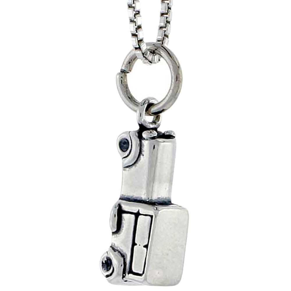 Sterling Silver 1930s Vintage Wagon Charm 1/2 inch tall