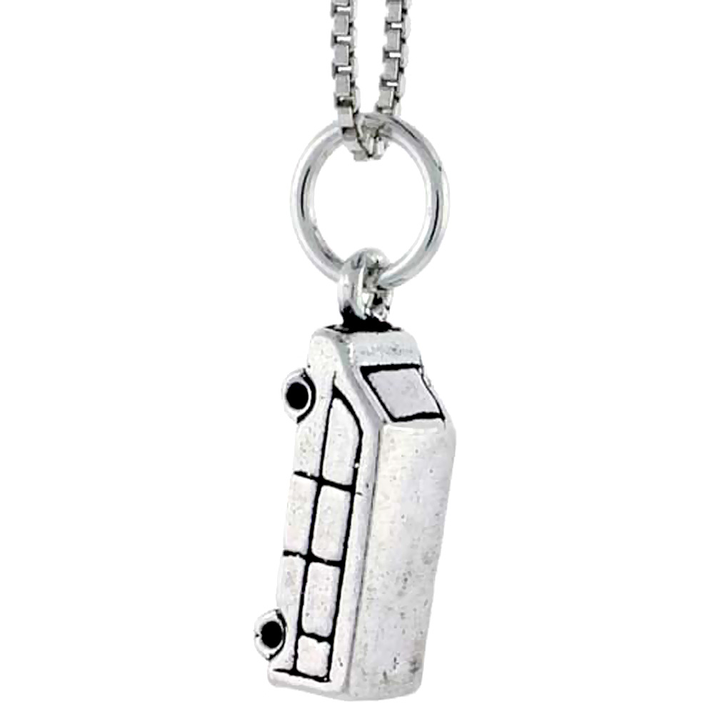 Sterling Silver RV Charm 5/8 inch tall