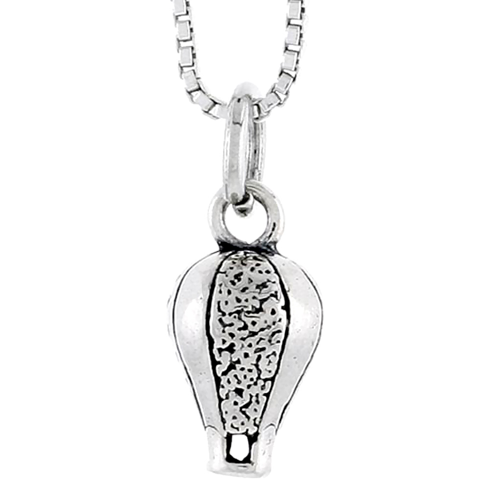 Sterling Silver Hot Air Balloon Charm 1/2 inch tall