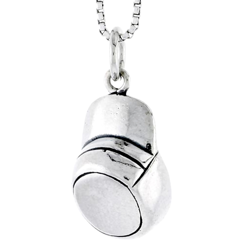Sterling Silver Baseball Cap Charm 5/8 inch tall