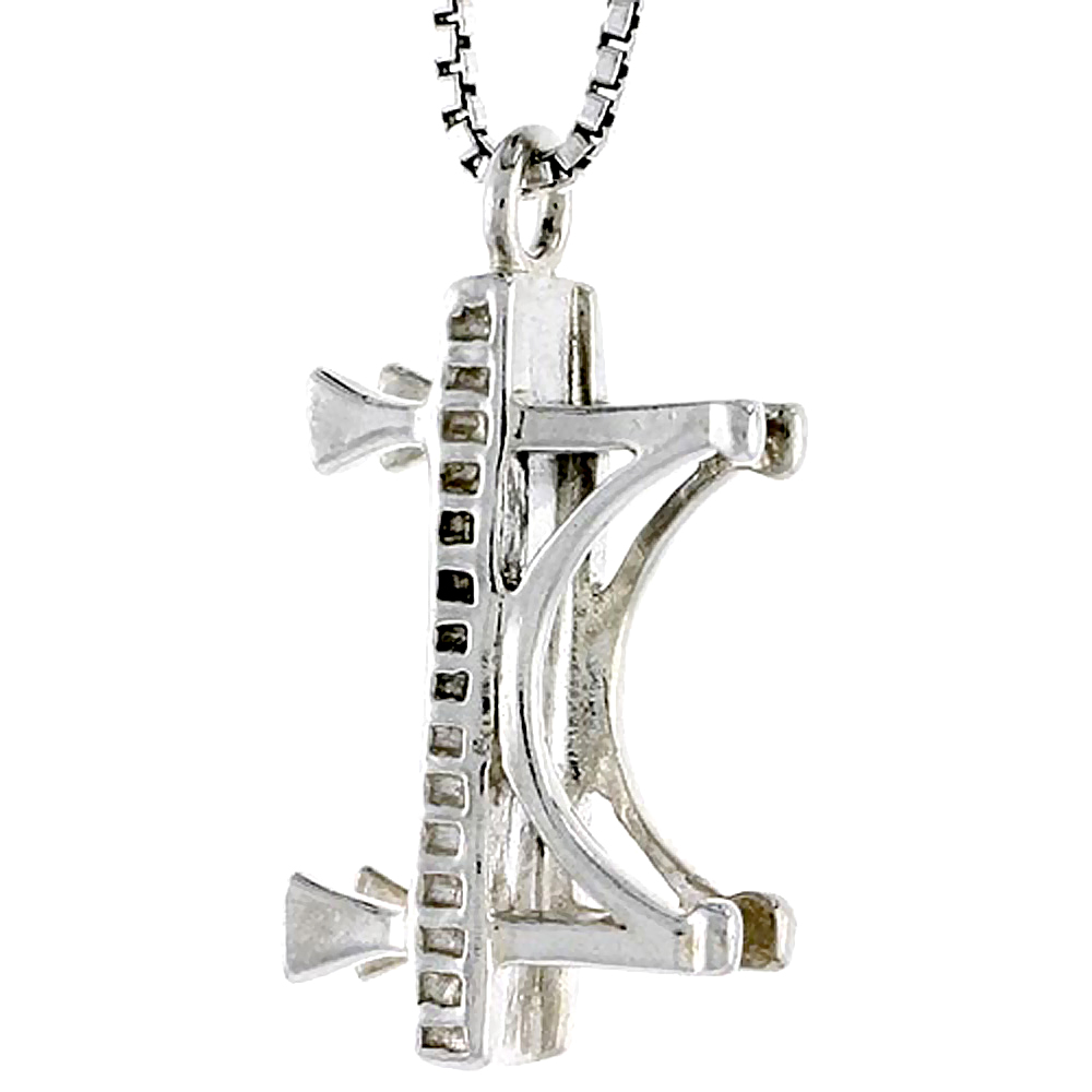 Sterling Silver Golden Gate Bridge Charm 3/4 inch tall