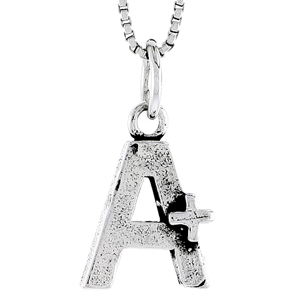 Sterling Silver A+ Charm 1/2 inch tall