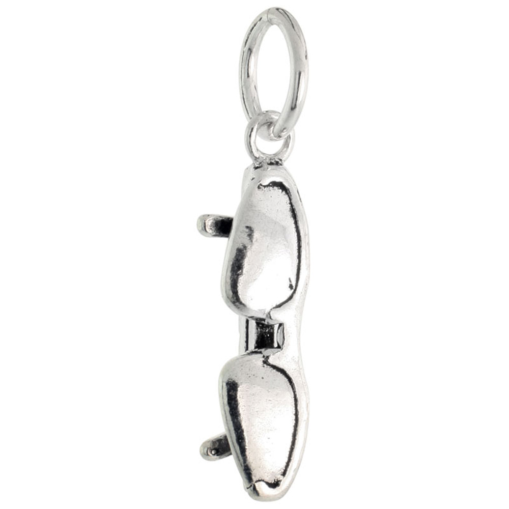 Sterling Silver Sunglasses Charm 7/8 inch tall