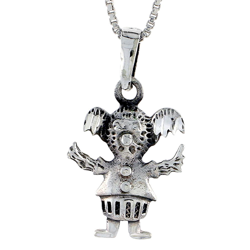 Sterling Silver Koala Bear Pendant 5/8 inch tall