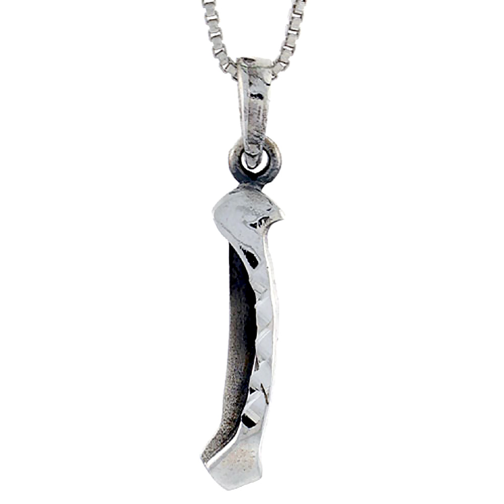 Sterling Silver Canoe / Kayak Pendant 1 1/4 inch