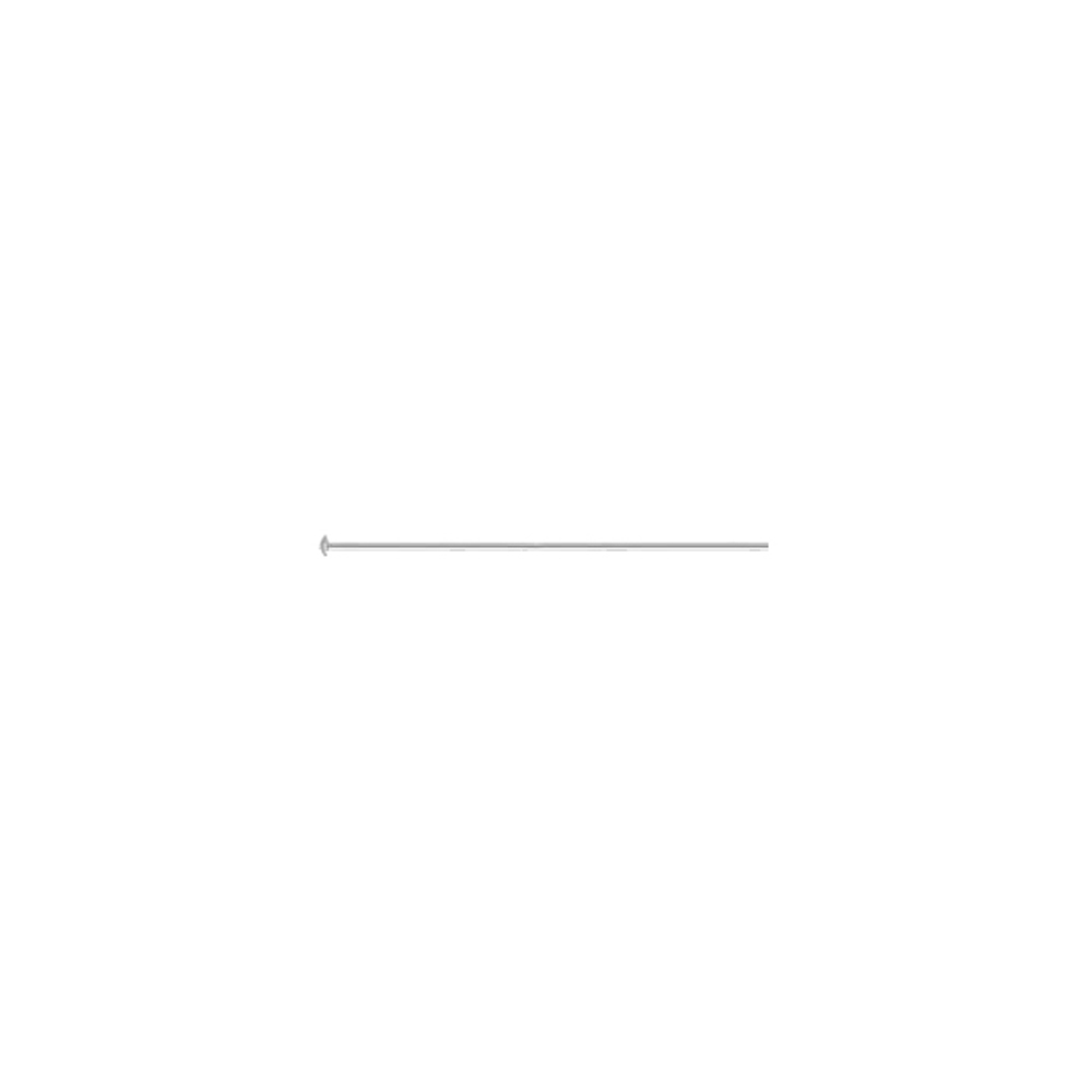 Sterling Silver Headpin Flat End 25.4 mm 12 pc
