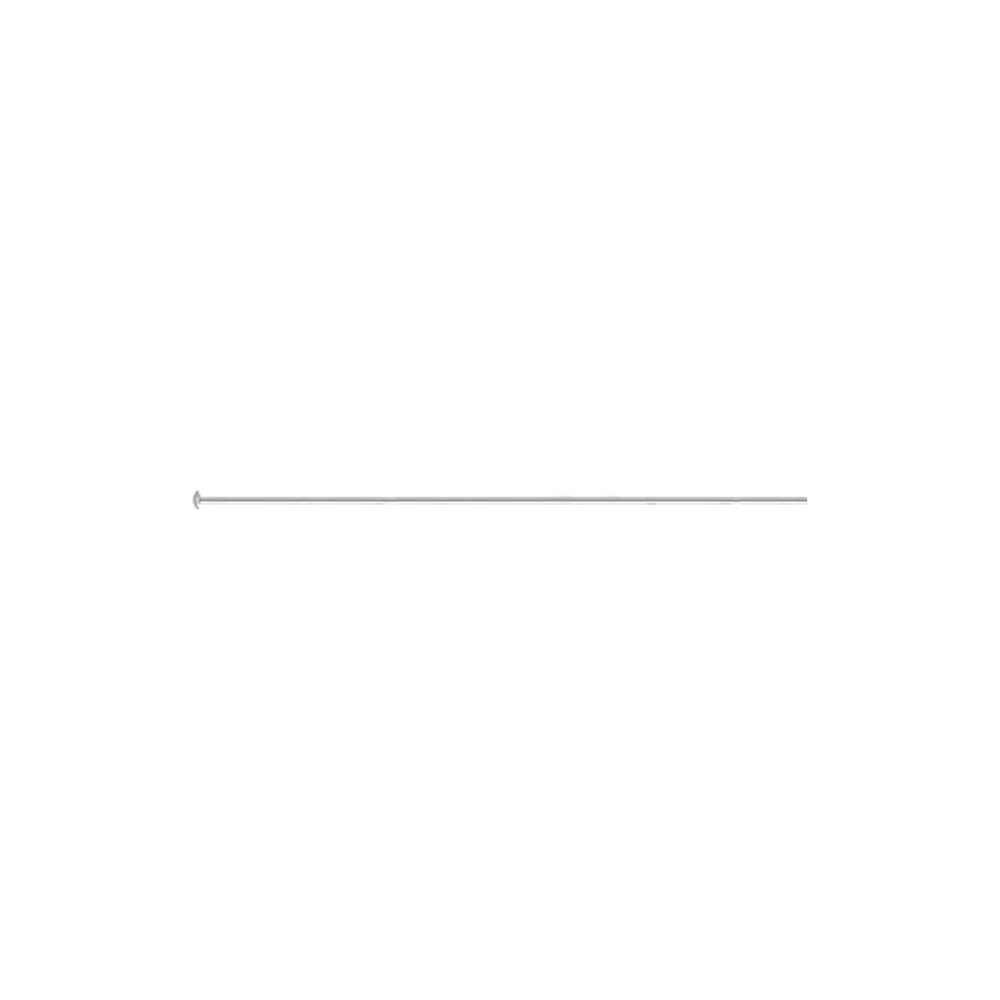 Sterling Silver Headpin Flat End 38.1 mm 12 pc