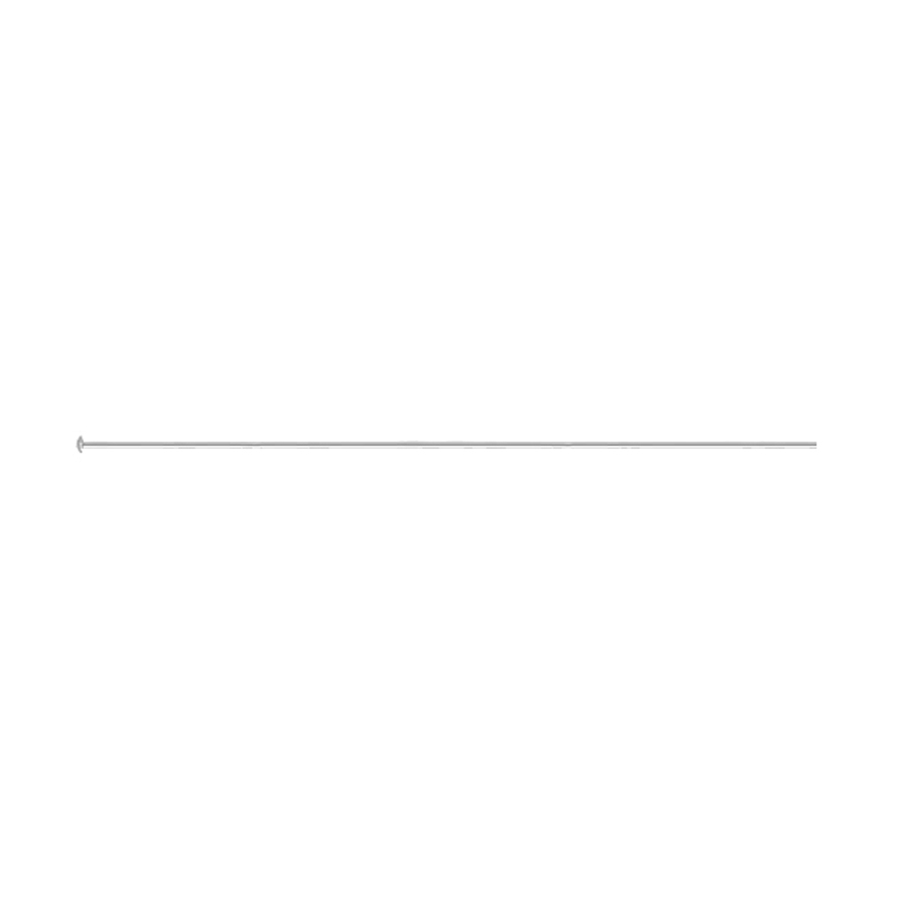 Sterling Silver Headpin Flat End 50.8 mm 12 pc