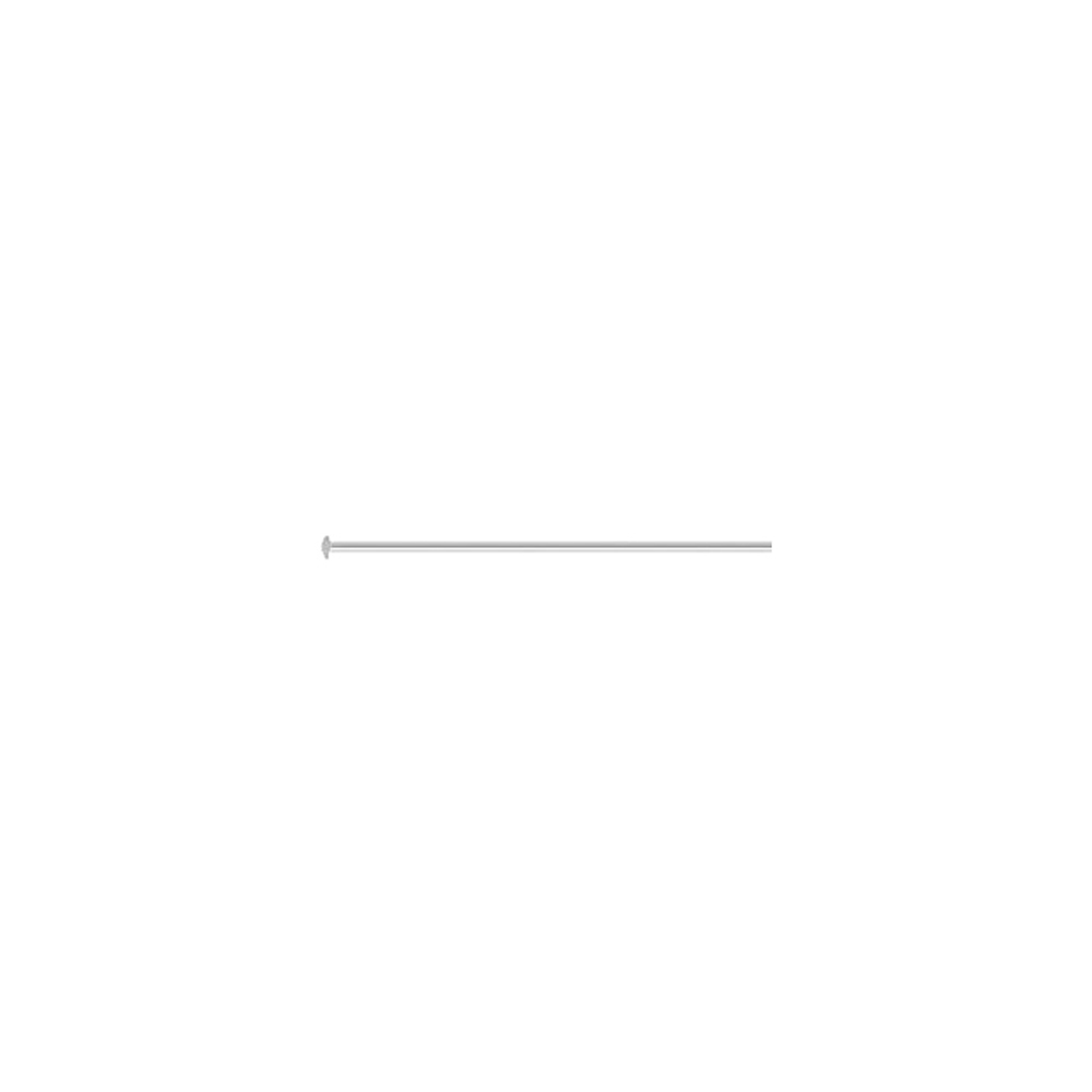 Sterling Silver Headpin Flat End 25.4 mm 12 pc