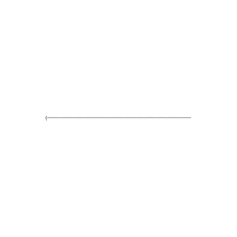 Sterling Silver Headpin Flat End 38.1 mm 12 pc