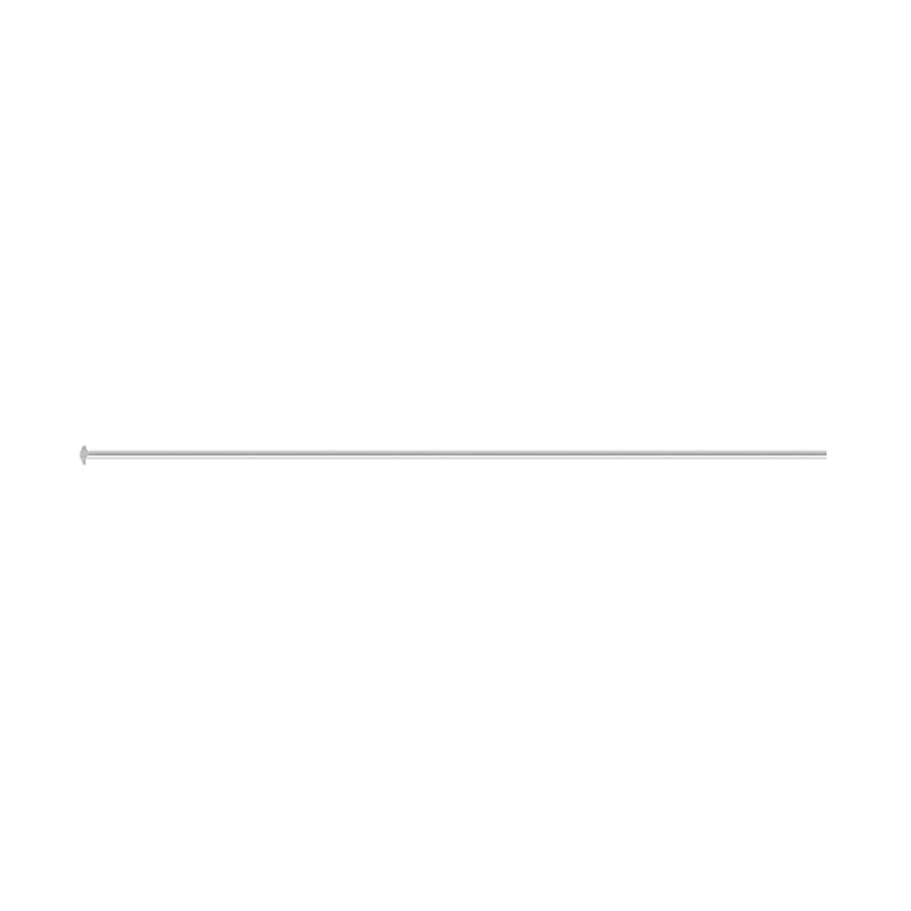 Sterling Silver Headpin Flat End 50.8 mm 12 pc
